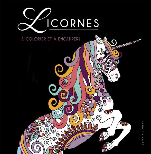 LICORNES - A COLORIER ET A ENCADRER !