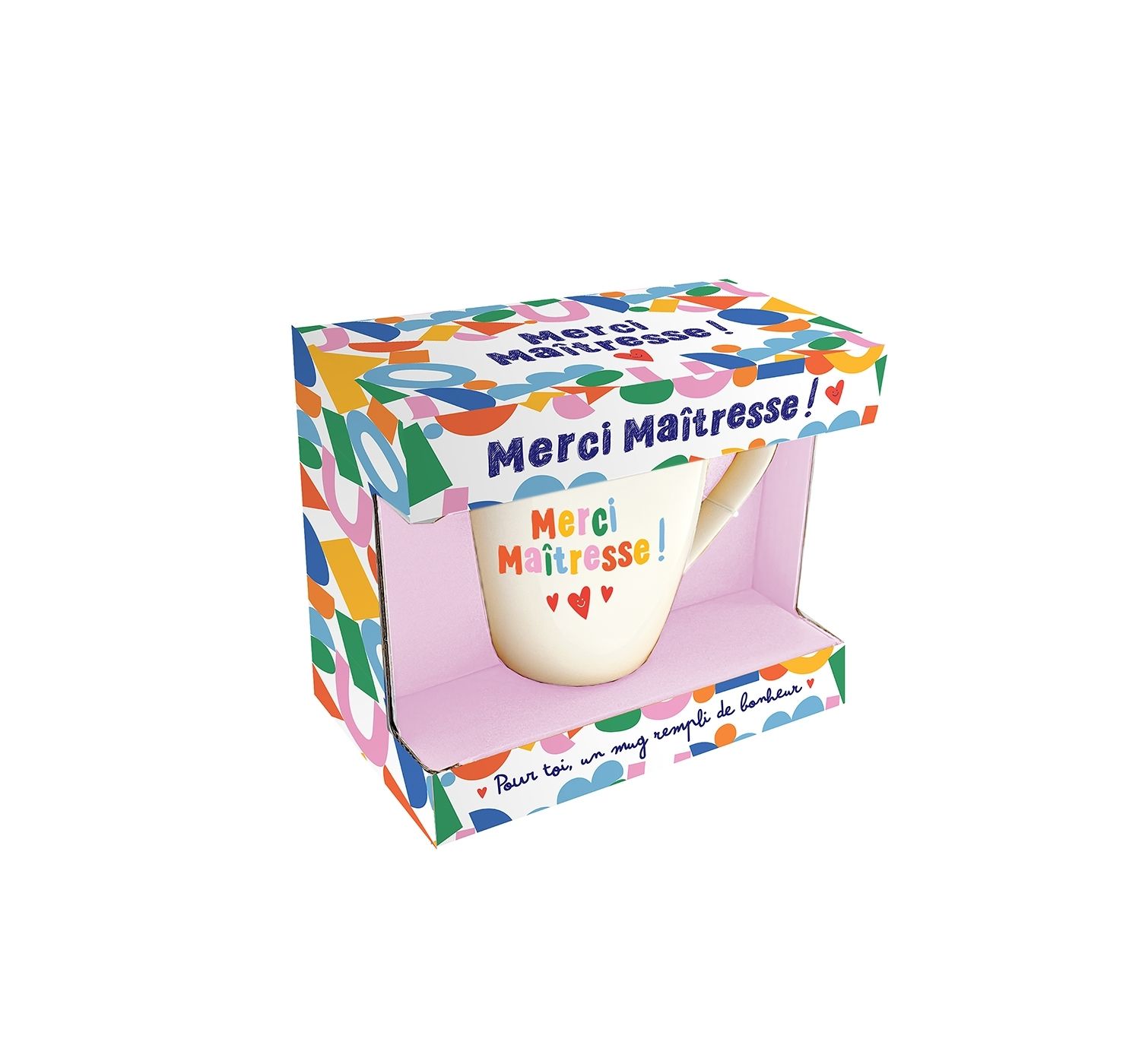 MUG MERCI MAITRESSE - POUR TOI UN MUG REMPLI DE BONHEUR !