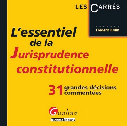 L'ESSENTIEL DE LA JURISPRUDENCE  CONSTITUTIONNELLE - 2EME EDITION