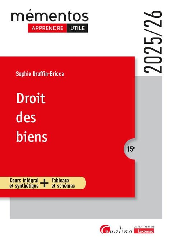 DROIT DES BIENS - PROPRIETE INDIVIDUELLE - PROPRIETE COLLECTIVE - PROPRIETE DEMEMBREE