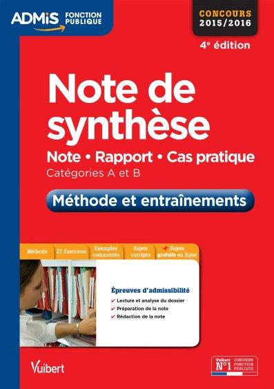 NOTE ET RAPPORT AVEC PROPOSITIONS - METHODE ET ENTRAINEMENT
