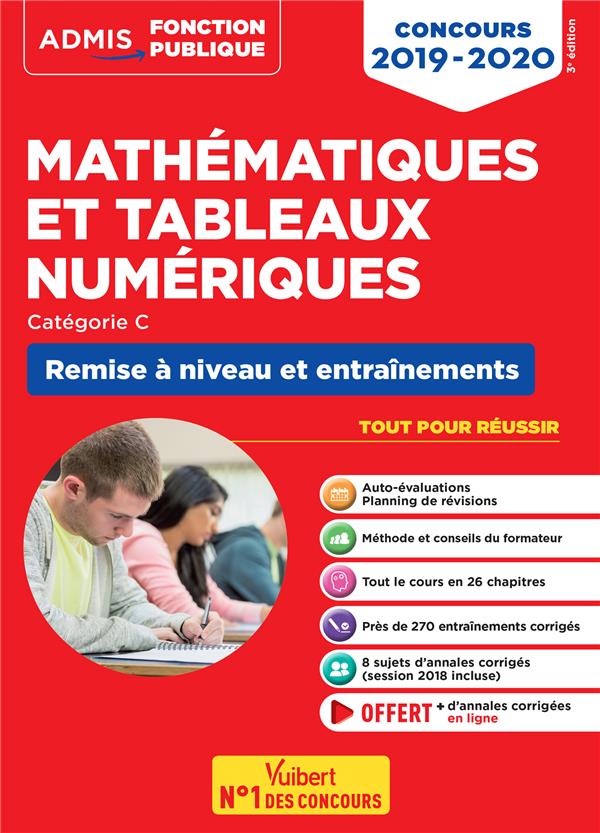 MATHEMATIQUES ET TABLEAUX NUMERIQUES - REMISE A NIVEAU ET ENTRAINEMENT - CATEG