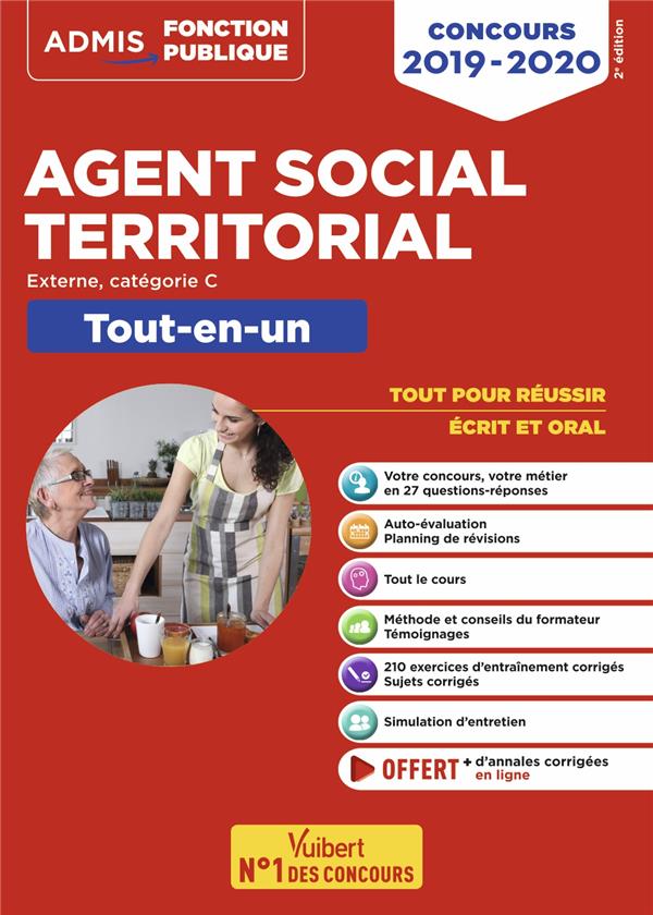 CONCOURS AGENT SOCIAL TERRITORIAL PRINCIPAL DE 2E CLASSE - CATEGORIE C - TOUT-
