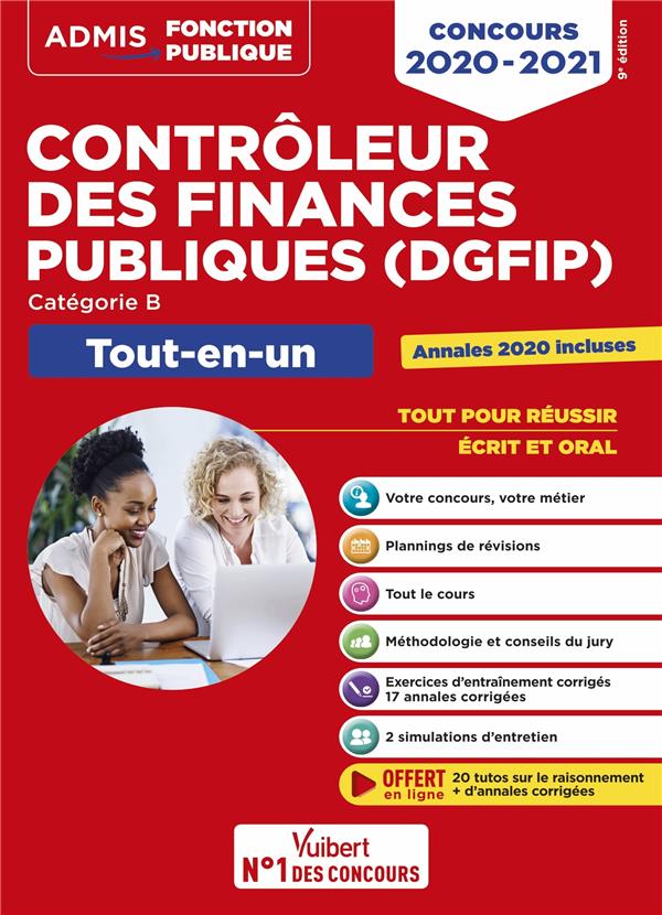 CONCOURS CONTROLEUR DES FINANCES PUBLIQUES (DGFIP) - CATEGORIE B - TOUT-EN-UN - CONCOURS 2020-2021