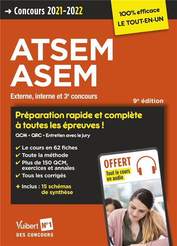 CONCOURS ATSEM ET ASEM - CATEGORIE C - PREPARATION RAPIDE ET COMPLETE A TOUTES LES EPREUVES - TOUT L