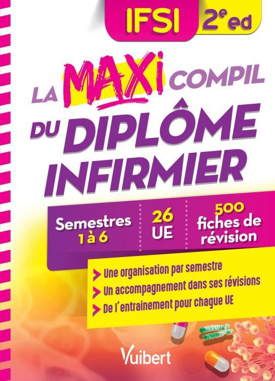 LA MAXI COMPIL DU DIPLOME INFIRMIER - SEMESTRES 1 A 6 - 26 UE - 500 FICHES DE REVISION