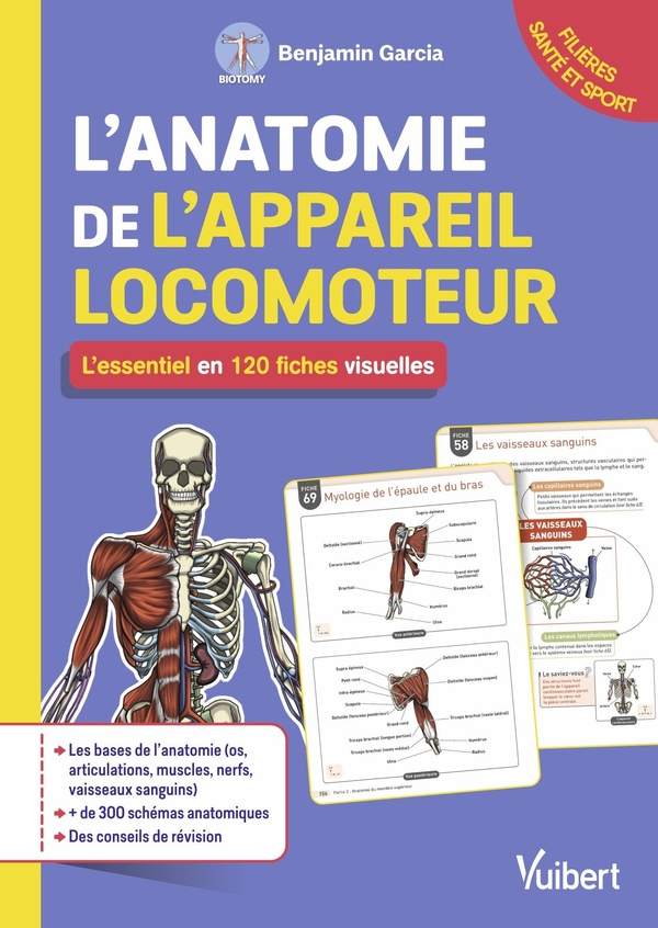 L'ANATOMIE DE L'APPAREIL LOCOMOTEUR : L'ESSENTIEL EN 120 FICHES VISUELLES - POUR LES ETUDIANTS EN FI