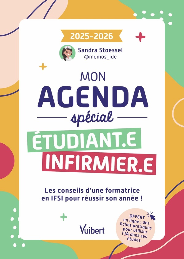 MON AGENDA SPECIAL ETUDIANTE INFIRMIERE ET ETUDIANT INFIRMIER 2025-2026 - LES CONSEILS D'UNE FORMATR