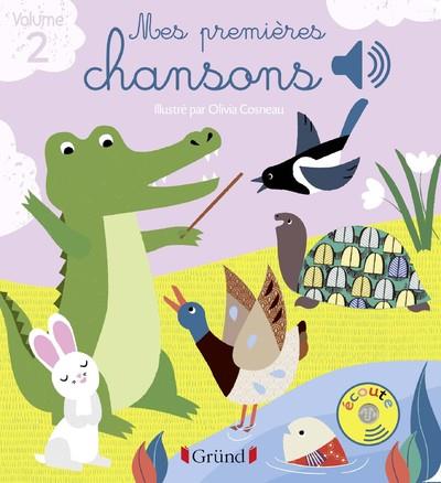 MES PREMIERES CHANSONS VOLUME 2 - LIVRE SONORE AVEC 6 PUCES - DES 1 AN