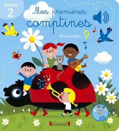 MES PREMIERES COMPTINES VOLUME 2 - LIVRE SONORE AVEC 6 PUCES - DES 1 AN