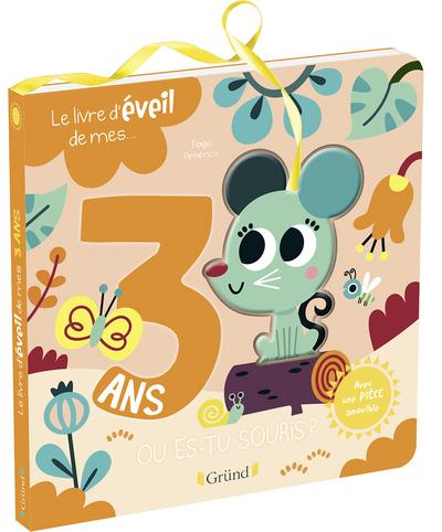 LE LIVRE D'EVEIL DE MES 3 ANS - LIVRE A RABATS AVEC PERSONNAGE DEPLACABLE - A PARTIR DE 3 ANS