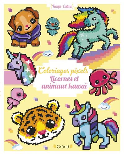 COLORIAGES PIXELS - LICORNES ET ANIMAUX KAWAI