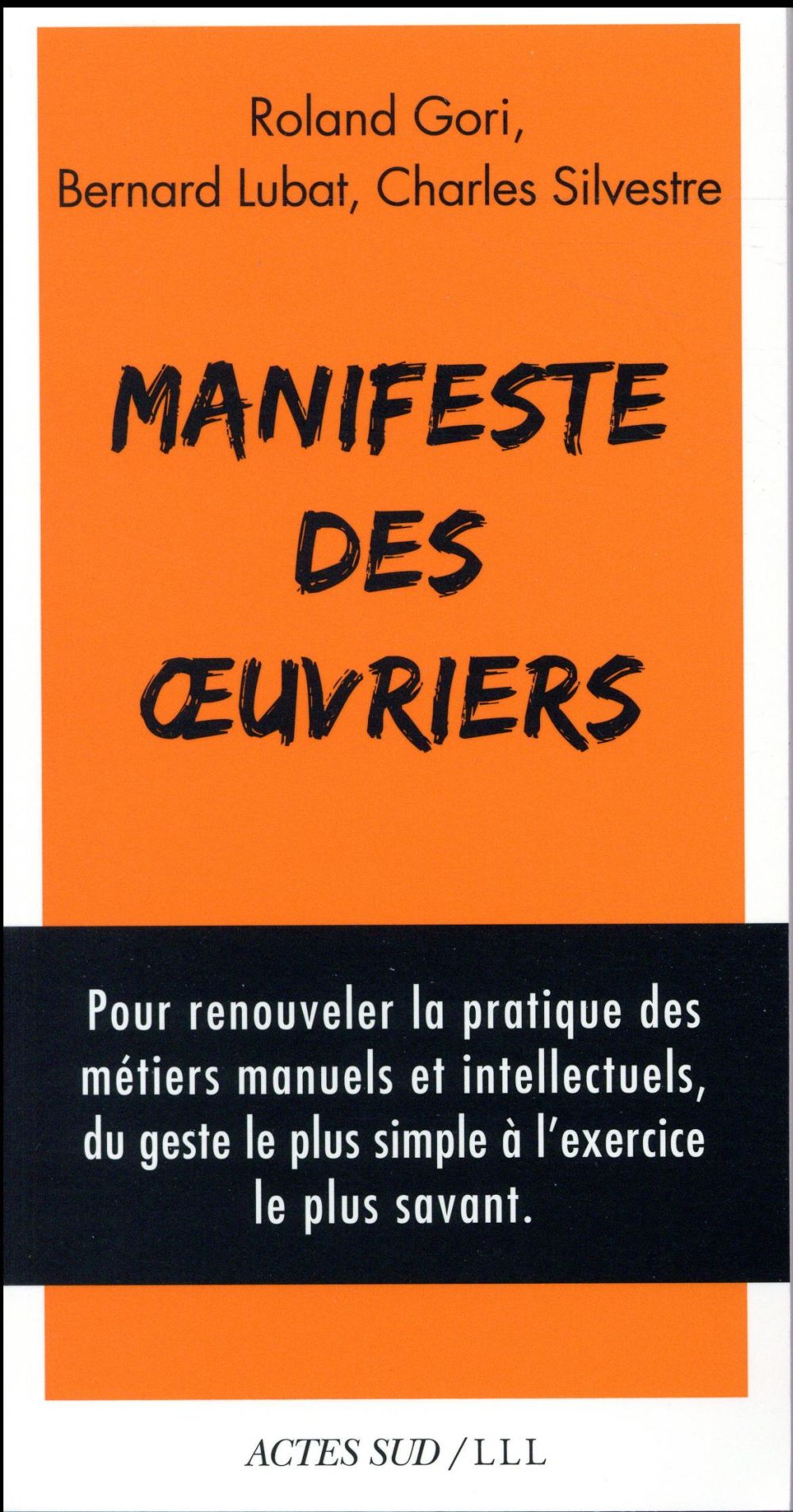 MANIFESTE DES OEUVRIERS