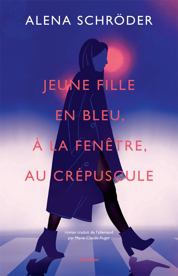 JEUNE FILLE EN BLEU, A LA FENETRE, AU CREPUSCULE