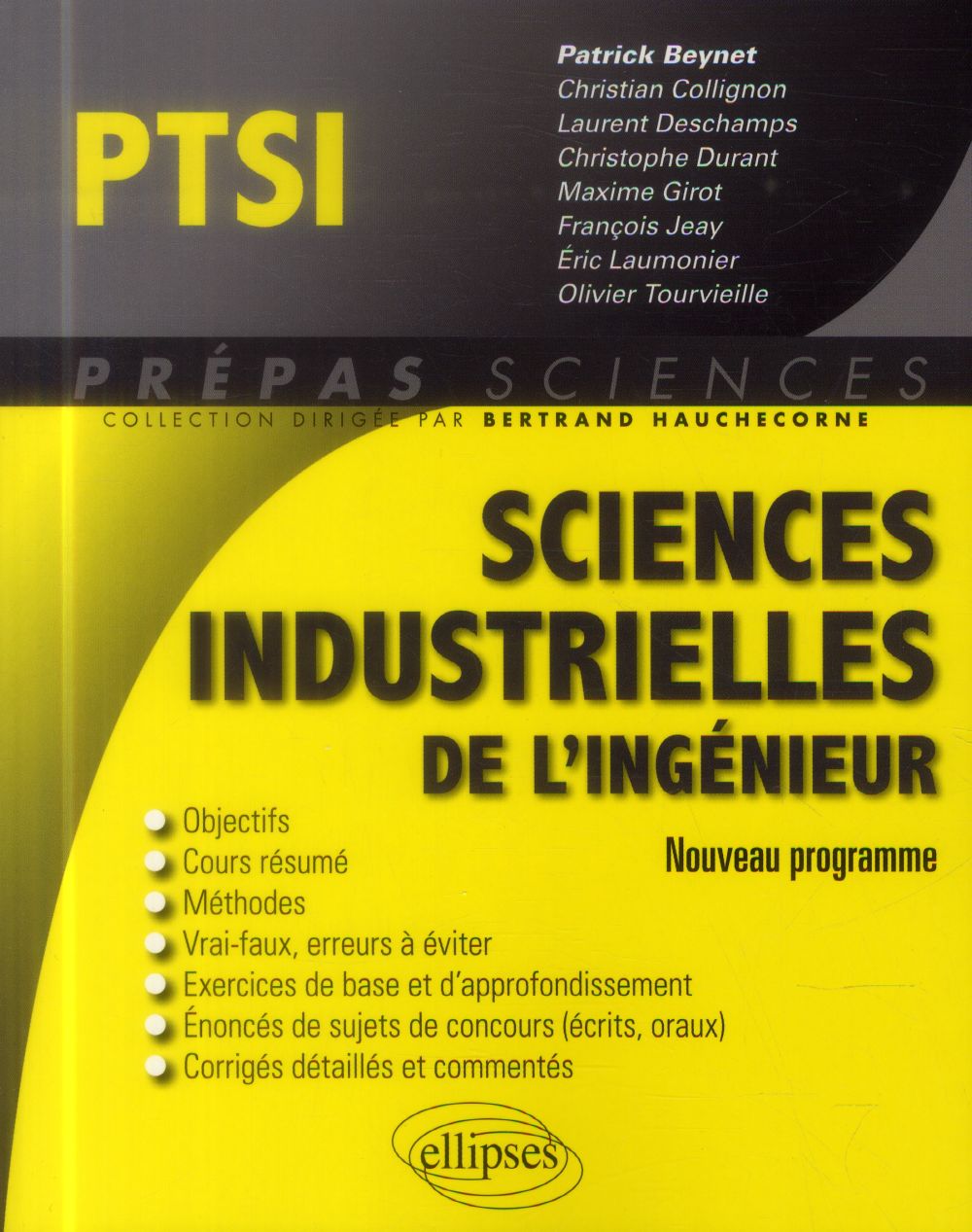 SCIENCES INDUSTRIELLES DE L'INGENIEUR PTSI PROGRAMME 2013