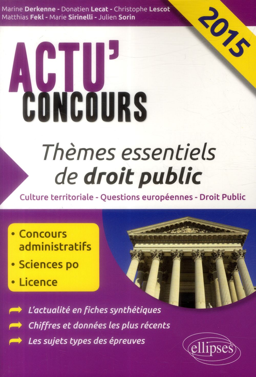 THEMES ESSENTIELS DE DROIT PUBLIC - 2015