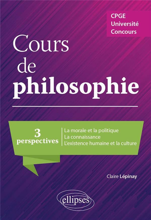 COURS DE PHILOSOPHIE. CPGE, UNIVERSITE, CONCOURS