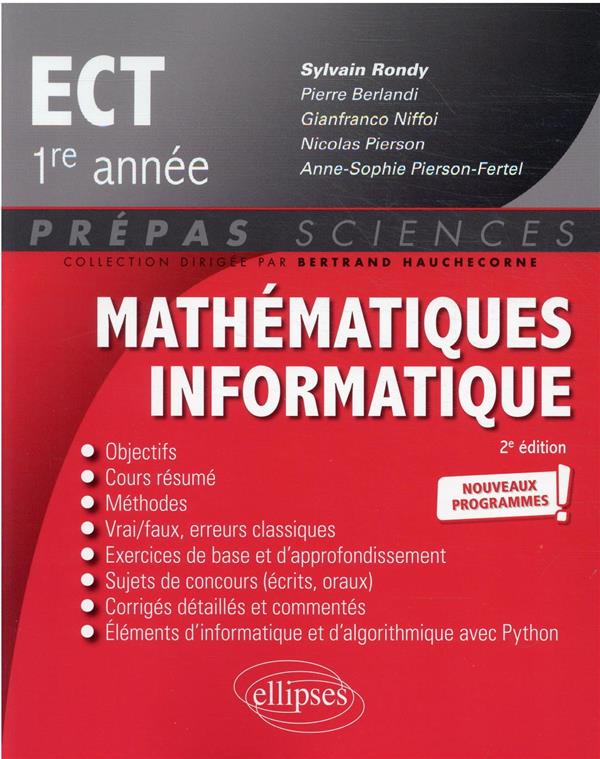 MATHEMATIQUES - ECT 1RE ANNEE - NOUVEAUX PROGRAMMES