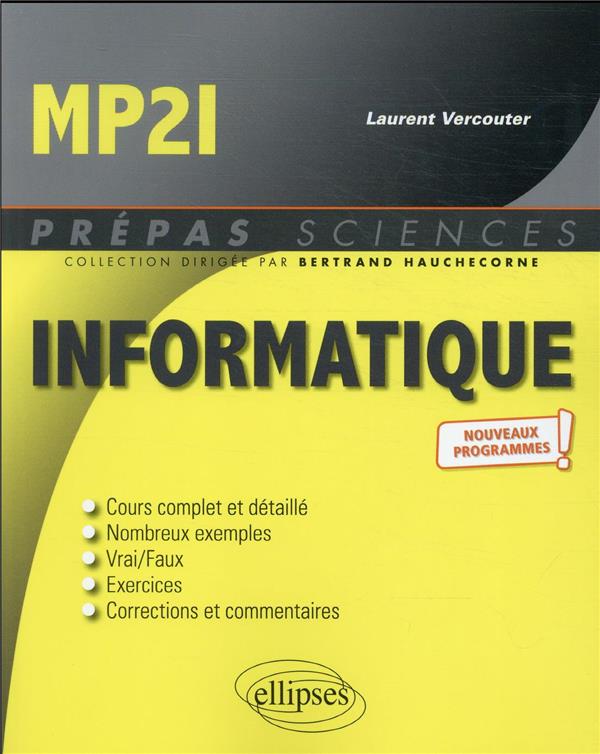 INFORMATIQUE MP2I - NOUVEAUX PROGRAMMES