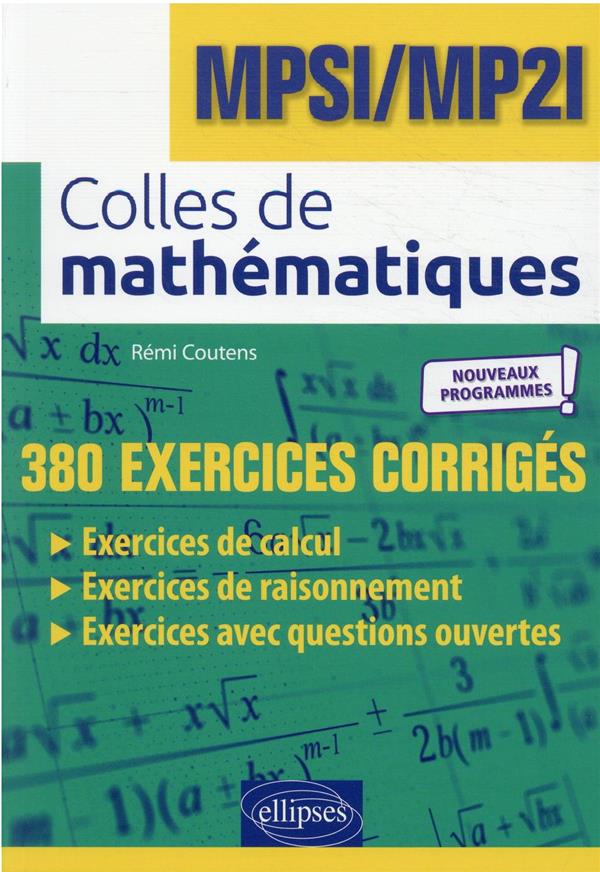 COLLES DE MATHEMATIQUES - MPSI/MP2I - NOUVEAUX PROGRAMMES