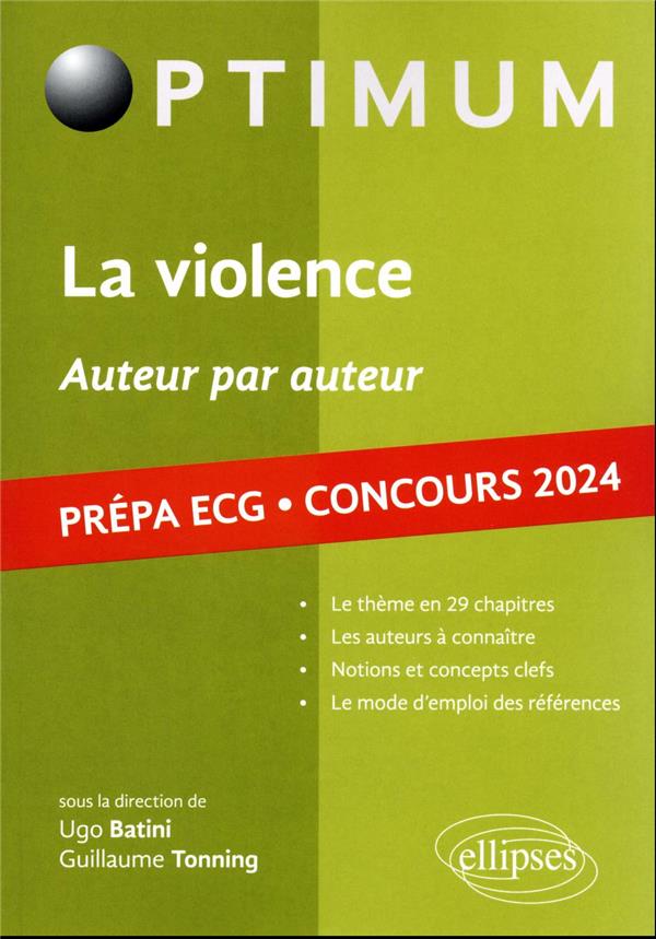 LA VIOLENCE ECG 2024 - AUTEUR PAR AUTEUR