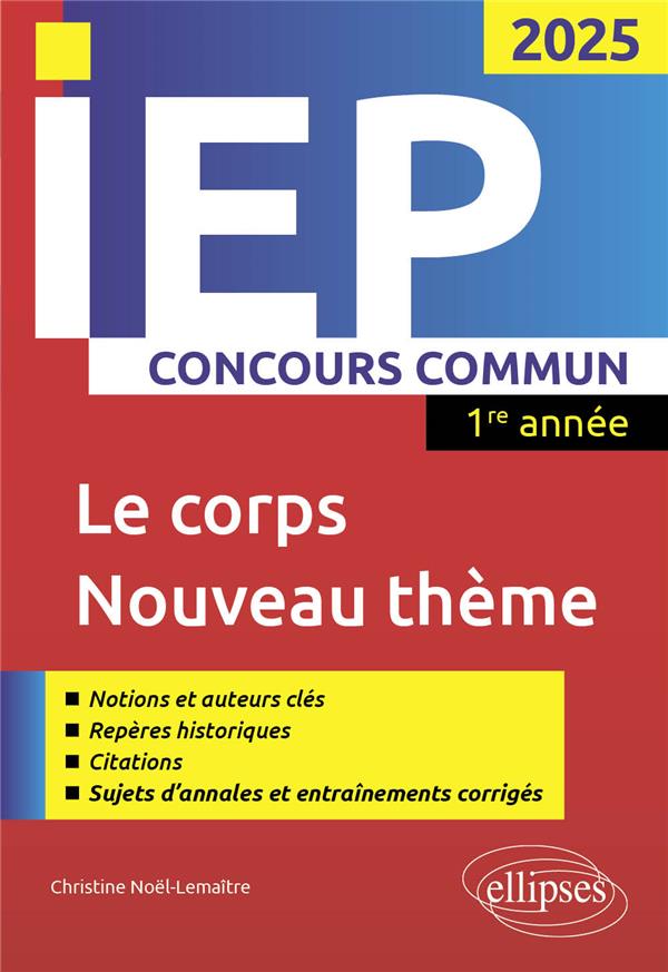 CONCOURS COMMUN IEP 2025 - SOLIDARITES / LE CORPS