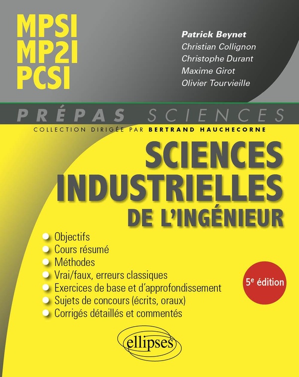 SCIENCES INDUSTRIELLES DE L'INGENIEUR MPSI - MP2I - PCSI