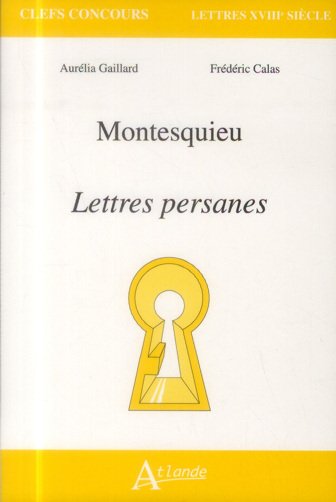 MONTESQUIEU - LETTRES PERSANES