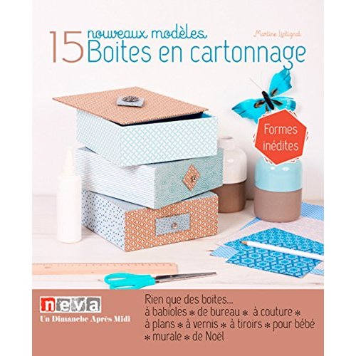 BOITES EN CARTONNAGE - 15 NOUVEAUX MODELES - 15 RANGEMENTS ORIGINAUX FACILES A REALISER. LES TECHNIQ