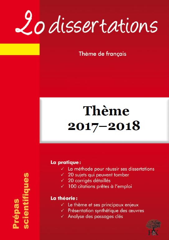 20 DISSERTATIONS SUR L'AVENTURE THEME FRANCAIS 2017-2018 PREPAS SCIENTIFIQUES - SERVITUDE ET SOUMISS