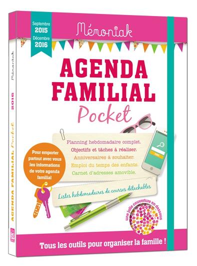 AGENDA FAMILIAL MEMONIAK POCKET 2015-2016