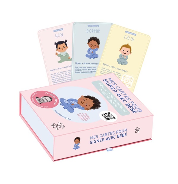 MES CARTES POUR SIGNER AVEC BEBE - 50 CARTES POUR UN APPRENTISSAGE DE LA LSF - AVEC DES VIDEOS