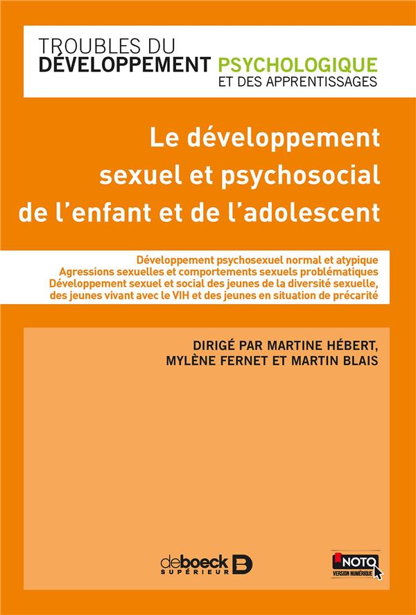 LE DEVELOPPEMENT SEXUEL ET PSYCHOSOCIAL DE L'ENFANT ET DE L'ADOLESCENT