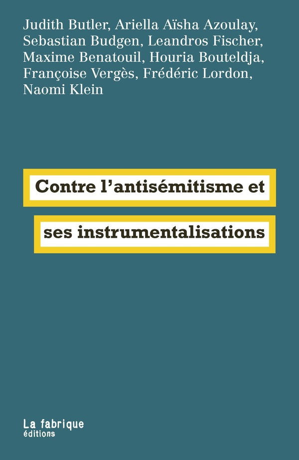 CONTRE L'ANTISEMITISME ET SES INSTRUMENTALISATIONS