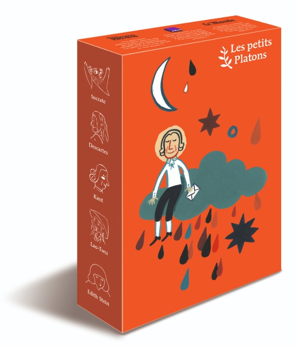 COFFRET ORANGE GRAND FORMAT : SOCRATE, DESCARTES, KANT, LAO-TSEU, EDITH STEIN