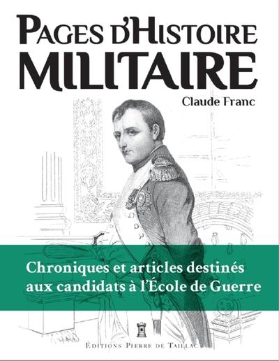 PAGES D'HISTOIRE MILITAIRE