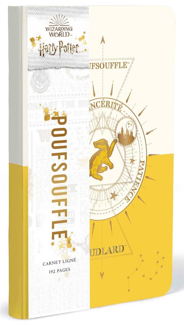 HARRY POTTER - PAPETERIE - HARRY POTTER CONSTELLATIONS : CARNET POUFSOUFFLE