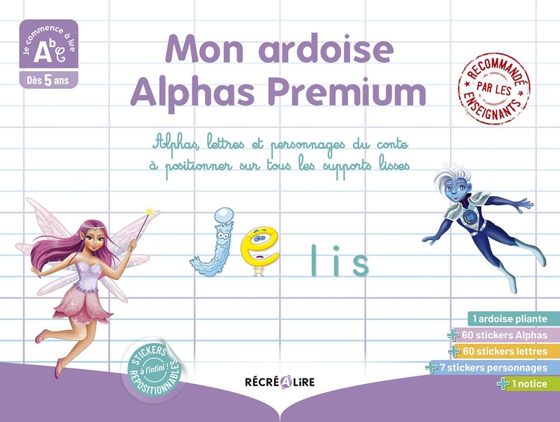 MON ARDOISE PREMIUM ALPHAS - 60 ALPHAS + LETTRES + PERSONNAGES DU CONTE A POSITIONNER SUR TOUS LES S