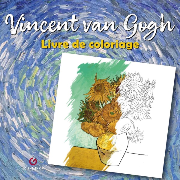 VINCENT VAN GOGH - LIVRE DE COLORIAGE