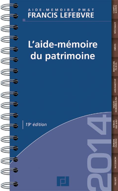 L'AIDE-MEMOIRE DU PATRIMOINE
