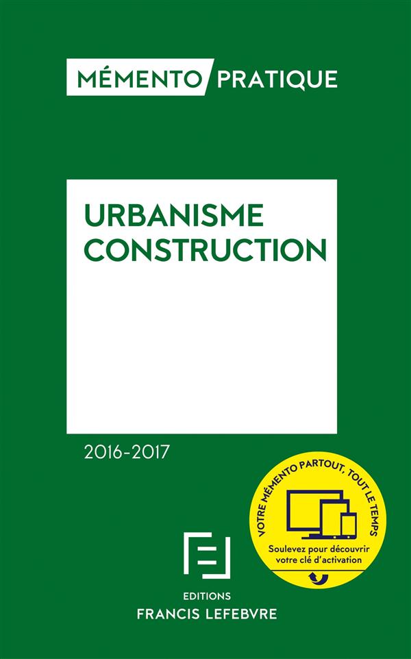 MEMENTO URBANISME CONSTRUCTION 2016-2017