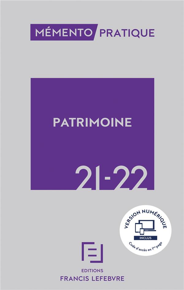 MEMENTO PATRIMOINE 2021 2022