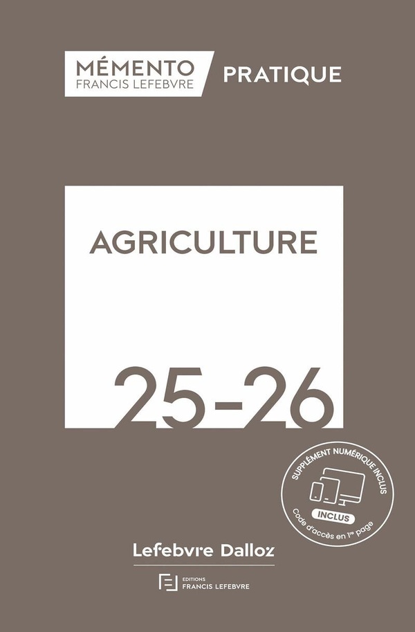 MEMENTO AGRICULTURE 2025-2026