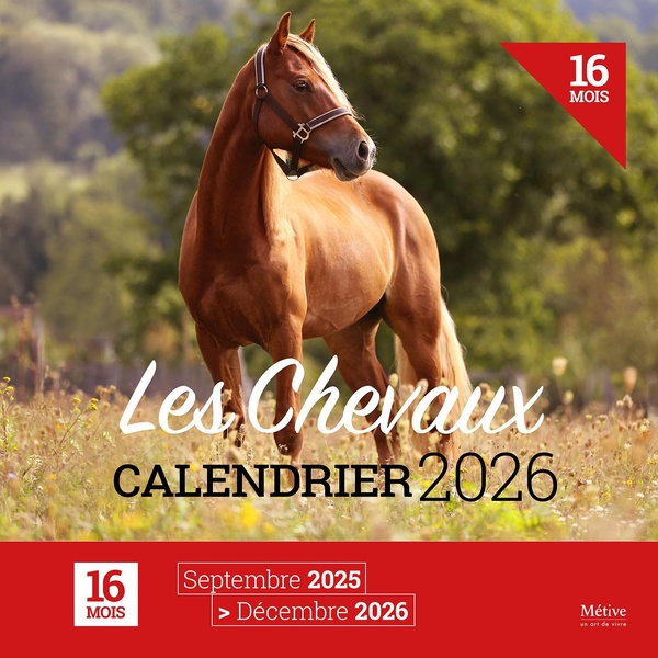 LES CHEVAUX - CALENDRIER 2026