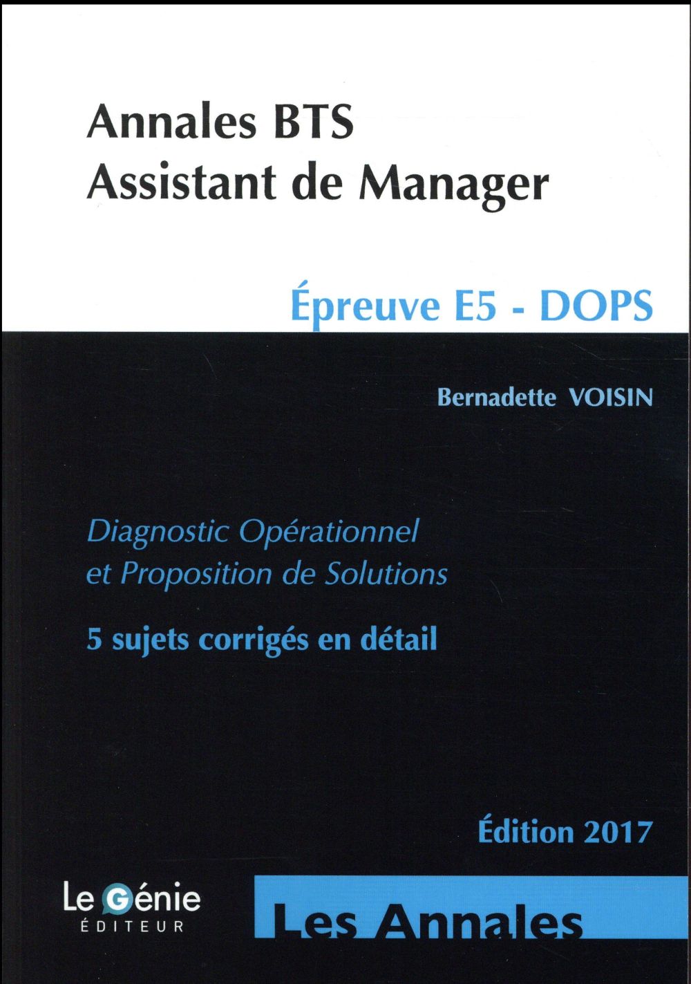 ANNALES BTS ASSISTANT DE MANAGER - EPREUVE E5- DOPS