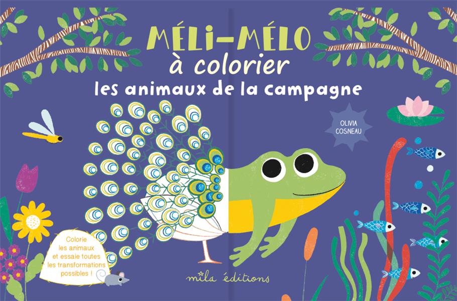 MELI-MELO A COLORIER : LES ANIMAUX DE LA CAMPAGNE