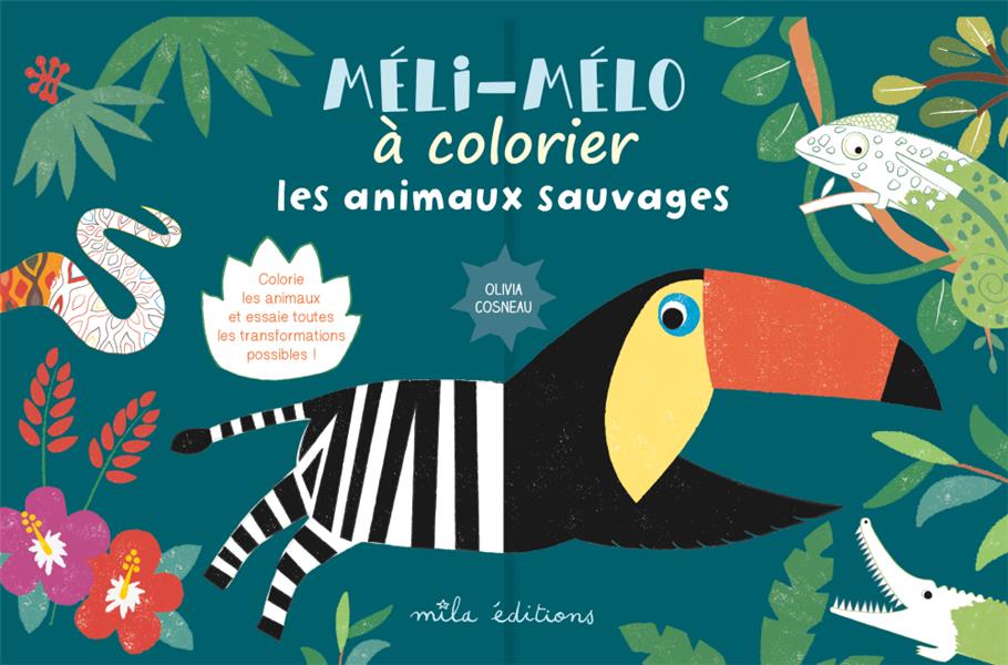 MELI-MELO A COLORIER : LES ANIMAUX SAUVAGES