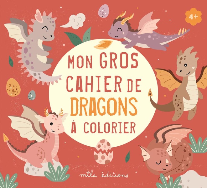 MON GROS CAHIER DE DRAGONS A COLORIER