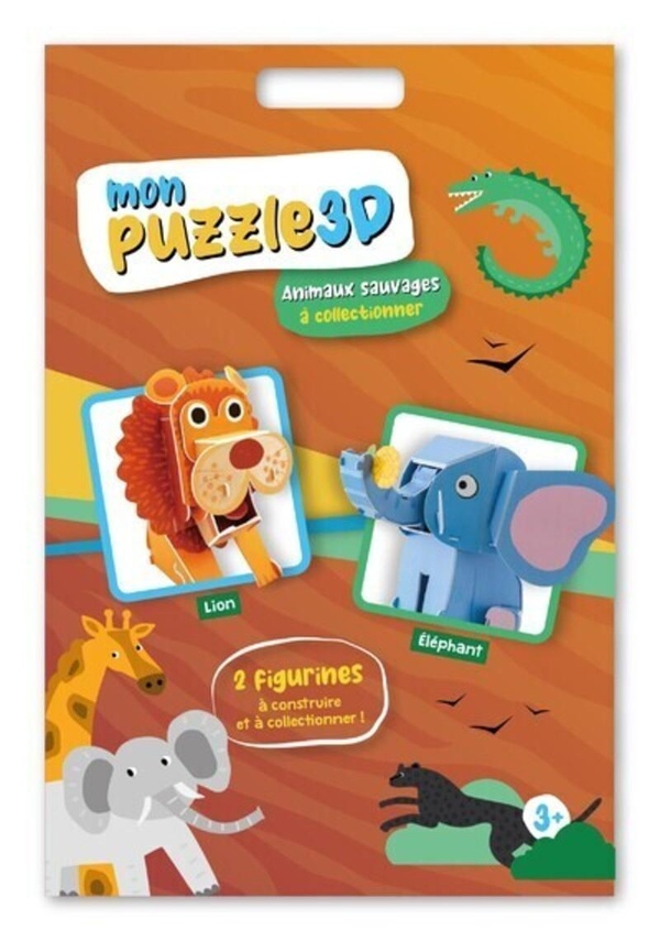 ANIMAUX SAUVAGES A COLLECTIONNER - MON PUZZLE 3D