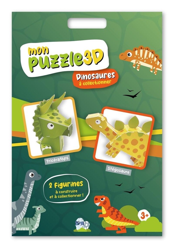 DINOSAURES A COLLECTIONNER - MON PUZZLE 3D